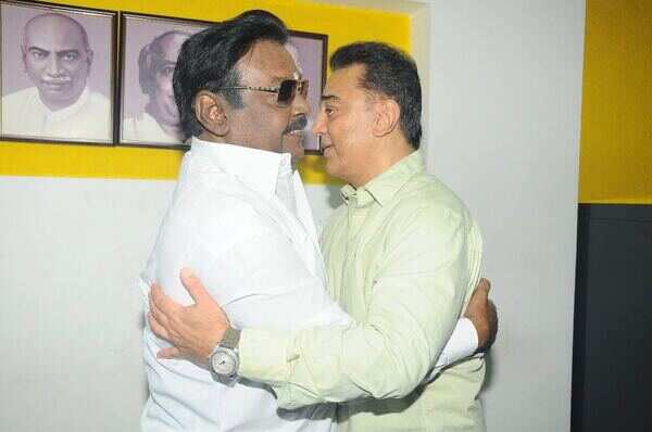 Kamal Haasan meets his ‘senior in politics’ Vijayakanth