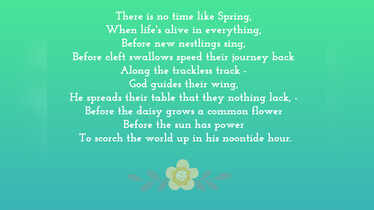 Most Famous Spring Poems - Infoupdate.org