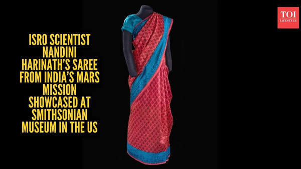 ISRO scientist Nandini Harinath’s saree from India’s Mars mission showcased at Smithsonian Museum in the US