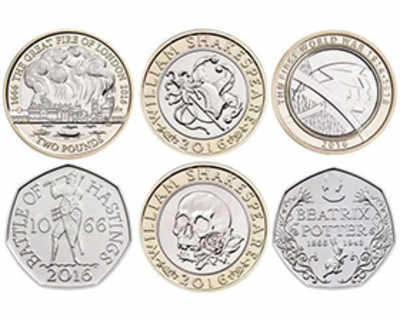 Coin designs for 2016 feature Shakespeare and Beatrix Potter