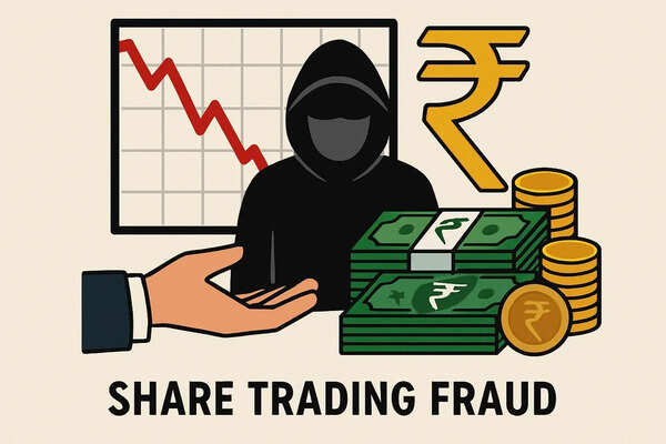 Lured by high returns, man loses ₹35L in online share-trading fraud