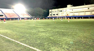 Bangalore Football Stadium gets six floodlight towers for evening games