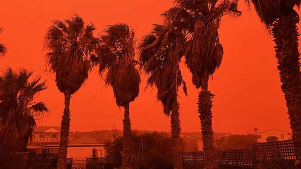 Cyclone Narelle turns skies blood-red over Western Australia in rare dust storm event: What caused the eerie crimson glow and how it happened