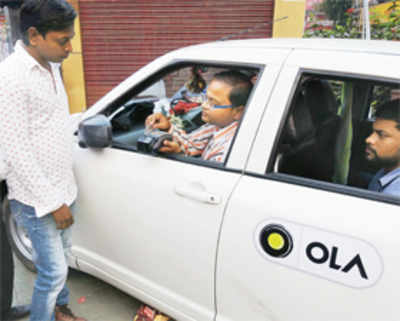 Cab aggregators to paint themselves saffron in state