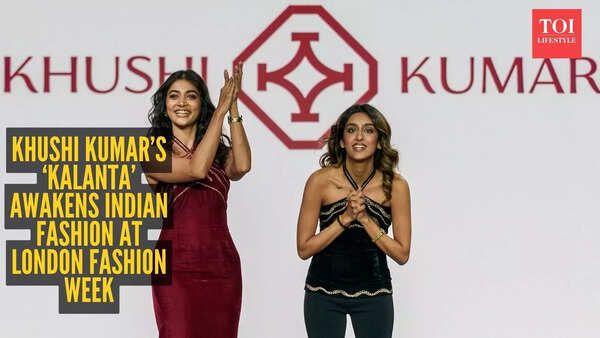 Banaras zari meets modern armour: Khushi Kumar steals spotlight at London Fashion Week