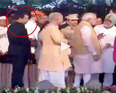 BJP imposter tailed law minister Prasad to reach within touching distance of PM