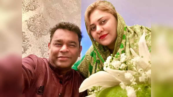 AR Rahman and Saira Banu