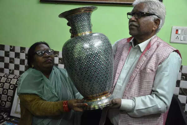 Padma Shri for 74yo Moradabad artisan who kept brass carving alive