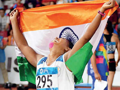 Asian Games 2018: Swapna Barman wins gold in heptathlon