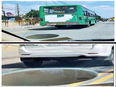 Cars enter bus lane on Outer Ring Road