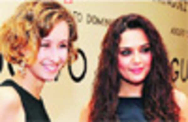 Preity Zinta at a fashion do in Delhi