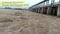 Watch: Over 2 lakh cusecs water discharged from Sonna Barrage into Bheema River 