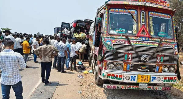 Bus rams tanker, truck; 3 dead