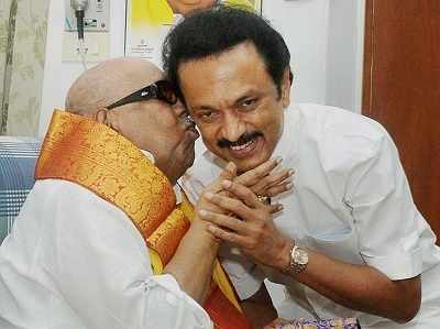 M Karunanidhi passes away: The 'sun' sets, leaving DMK's future in the hands of his son, MK Stalin