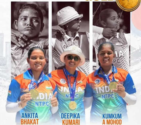 Indian Women’s Recurve Team Stuns China To Clinch Gold