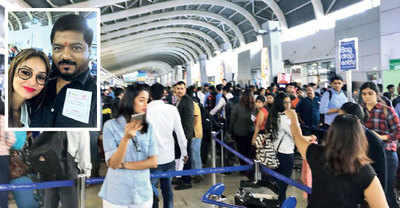 Airport rush grounds couple’s trip