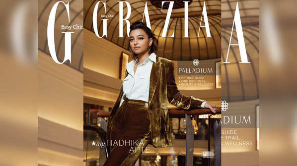Radhika Apte dazzles on the cover of Grazia in a velvety pantsuit