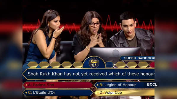 KBC 15: From Suhana Not Knowing The Correct Answer On Her Father Shah ...