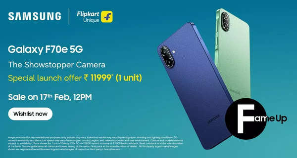 Samsung Galaxy F70e with 6,000 mAh battery, 50MP camera launched in India: Price, specs and more