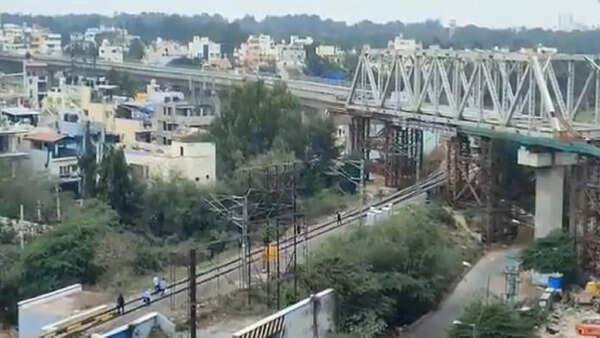 BMRCL launches Bengaluru's first 65-metre long open web girder over railway track