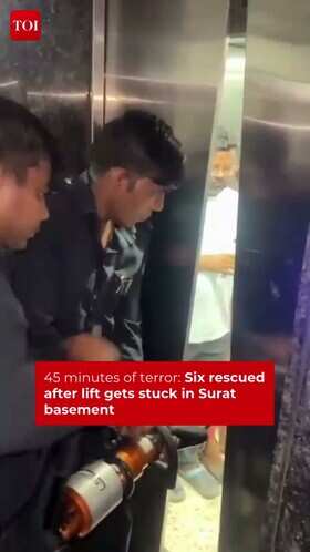 Six Rescued After Lift Malfunction At Surat Commercial Complex