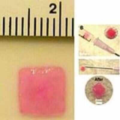 Injectable sponges deliver drugs on cue