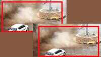 On cam: Close shave for car in Jodhpur as water pipeline bursts suddenly 