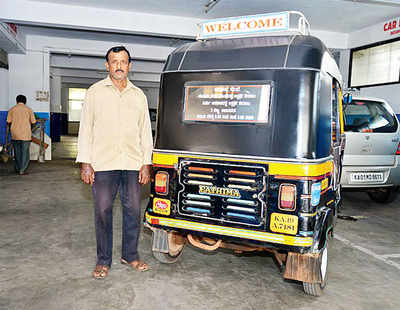 Auto driver who gives stiff competition to ambulances