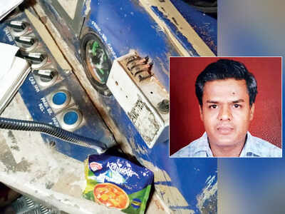 Motorman piloting Belapur-bound train hit by half-opened packet of paneer gravy powder