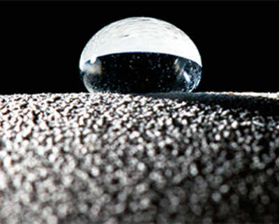 New surface makes water bounce off