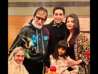 Photos: Abhishek Bachchan rings in his 44th birthday with family
