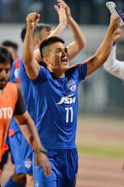 Bengaluru FC's Sunil Chhetri lauds team-mates for reaching
AFC Cup final