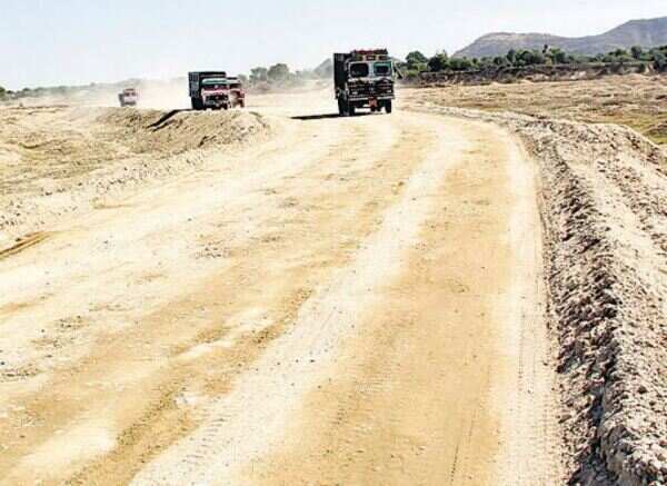 A 'road' that runs through a river