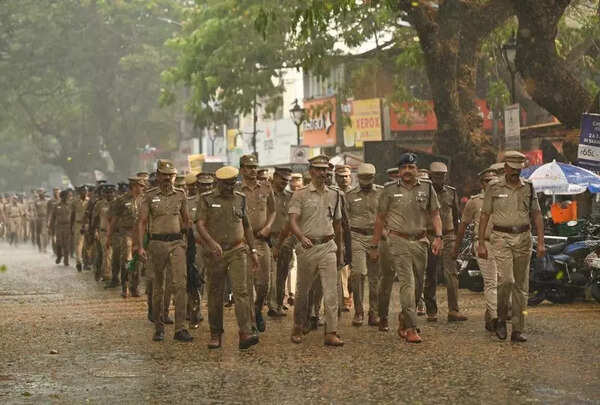 Coimbatore city police take out flag march ahead of assembly election