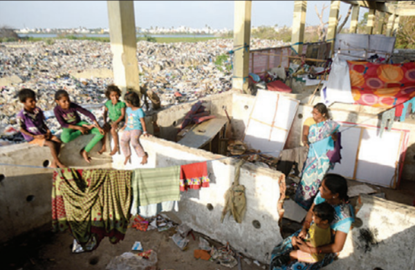They collect garbage for a living, and live in it as well