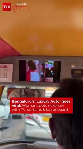 Bengaluru Auto Rickshaw Goes Viral for Luxury Interior Setup