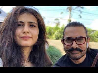 Aamir Khan catches up with Fatima Sana Shaikh post wrapping up Laal Singh Chaddha's Delhi schedule
