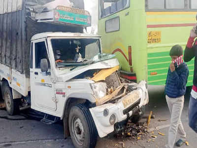 Fog causes jam, accidents on NH 4