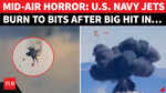 Dramatic Footage: US Navy Growler Jets Collide Mid-Air At Idaho Air Show, Crew Eject Safely