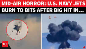 Dramatic Footage: US Navy Growler Jets Collide Mid-Air At Idaho Air Show, Crew Eject Safely