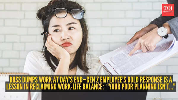 Boss dumps work at day’s end—Gen Z employee's bold response is a lesson in reclaiming work-life balance: “Your poor planning isn’t...”