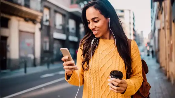 Holding the phone in one hand and scroll using the thumb of that same hand