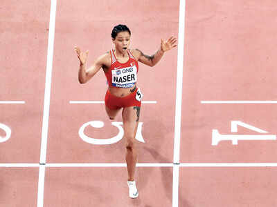 World Athletics Championship: Bahrain's Salwa Eid Naser wins the women's 400m in 48.14 seconds