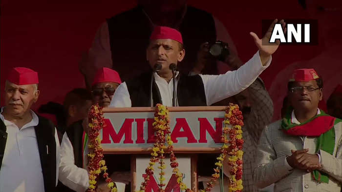 Samajwadi Party and its alliance has made a century in the first and second phases of UP Assembly polls. If we get the support of Kannauj, BJP will be left behind so much so that till the 7th phase, no one but ghosts will go to their booths: SP chief Akhilesh Yadav in Tirwa, Kannauj