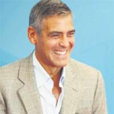 Clooney's aunt kept him clean