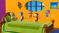 Popular Children English Nursery Rhyme 'Five Little Monkey' - Kids Nursery Rhymes In English 