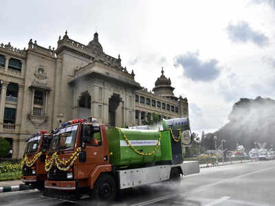 Mist cannons to disinfect public places  in Bengaluru