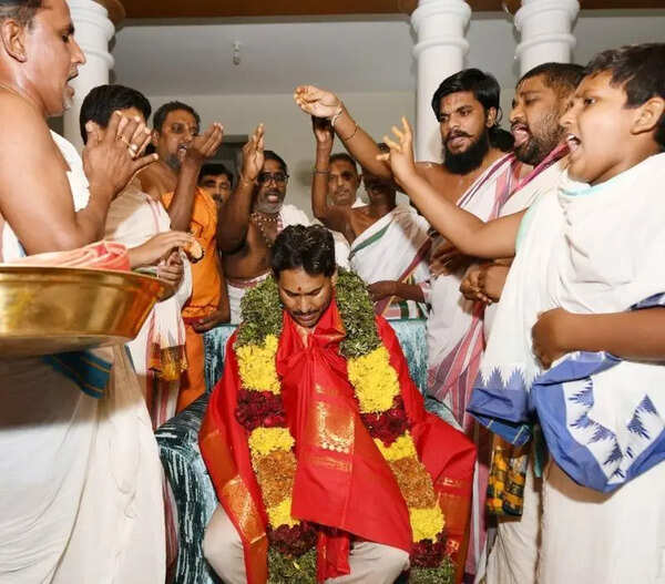 2 TTD contract priests face action as video of Jagan meet triggers row