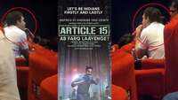 Rahul Gandhi’s video watching Ayushmann Khurrana’s ‘Article 15’ in a multiplex goes viral 