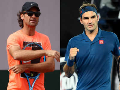 Rafael Nadal’s coach Carlos Moya talks up Roger Federer’s French Open chances